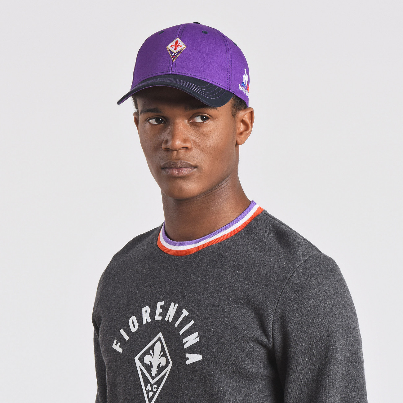 Le coq sportif fiorentina shirt cap clearance