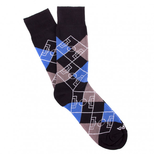 Argyle Pitch / Black - Grey - Blue - White