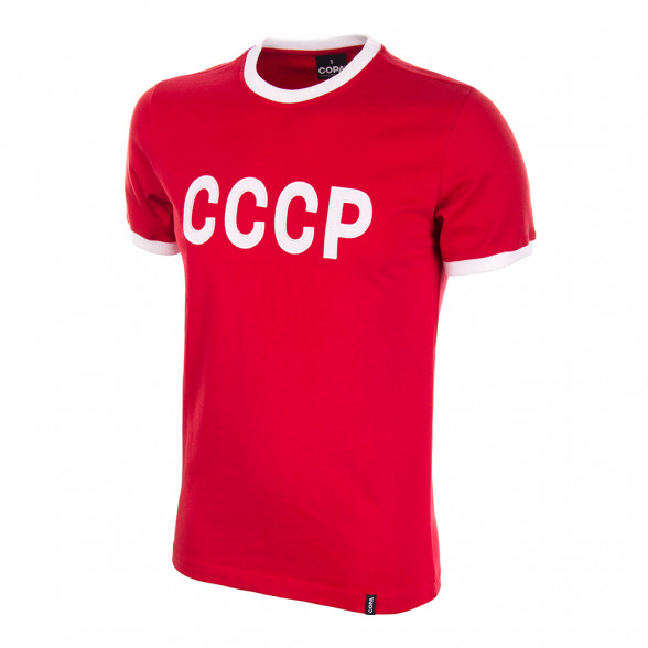 CCCP 1970 s vintage shirt made of 100 knitted cotton Retrofootball