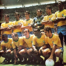 Brazil 1970 World Cup Retro Shirt - O rei Pele