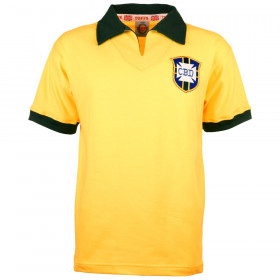 Brazil 1960's classic soccer jersey 