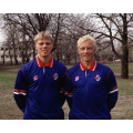 Father and son Guðjohnsen played in the same match in 1996