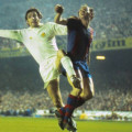 Norman Hunter wearing Leeds United 1975 European Cup Final shirt