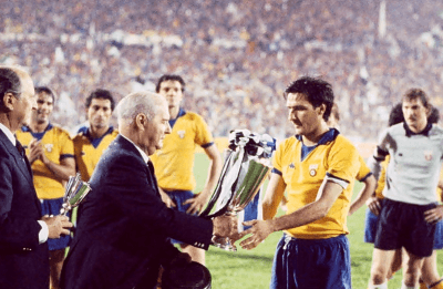 Gaetano Scirea Juventus Captain UEFA Cup Winner's Cup 1984