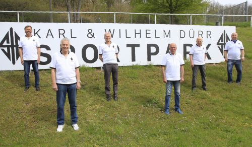 Leyendas del SF Gechingen con la  Camiseta del Centenario 