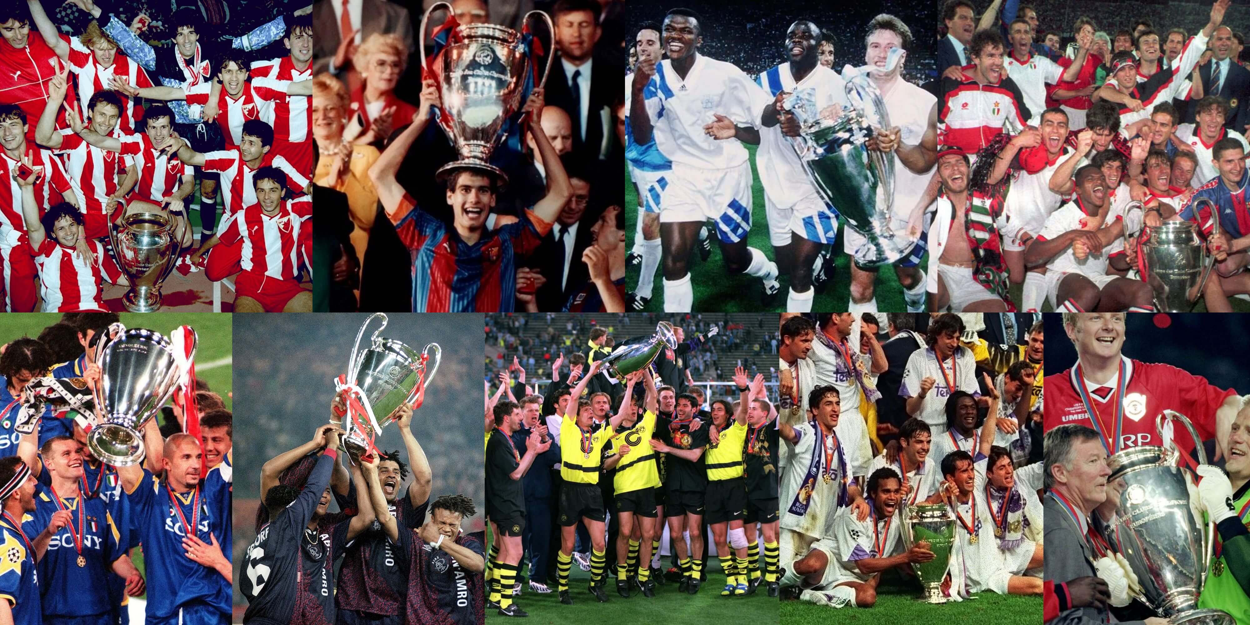 Champions League winners 1990s